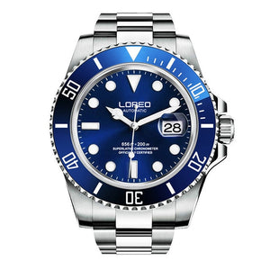 LOREO 9201 Germany watches diver 200M oyster perpetual automatic Mechanical