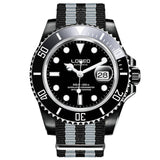 LOREO 9201 Germany watches diver 200M oyster perpetual automatic Mechanical