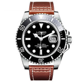 LOREO 9201 Germany watches diver 200M oyster perpetual automatic Mechanical