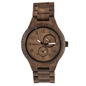 BEWELL ZS-W154A Quartz Wood Watch Mens Watches Top Luminous